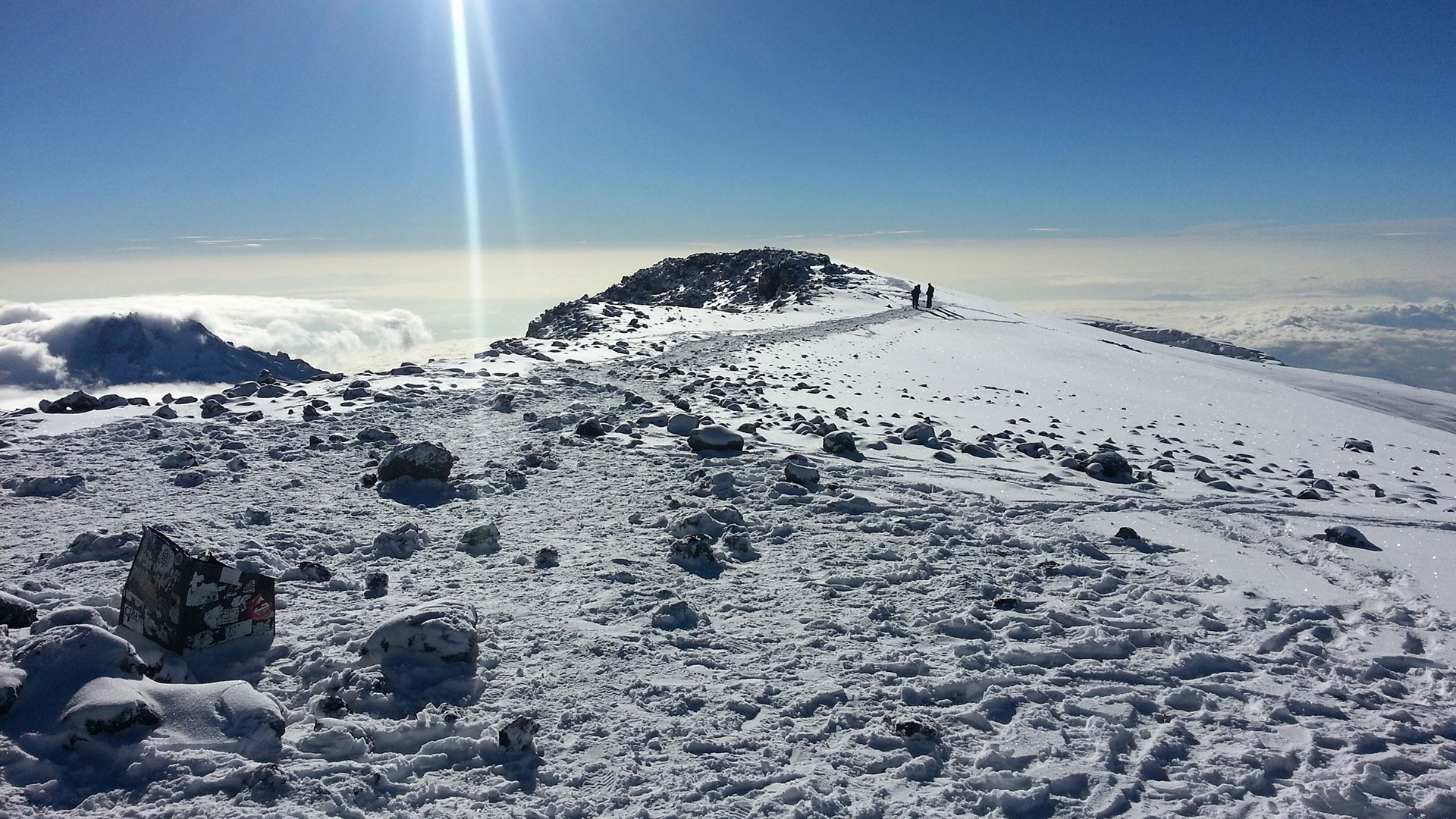 Kilimanjaro vuoren huippu