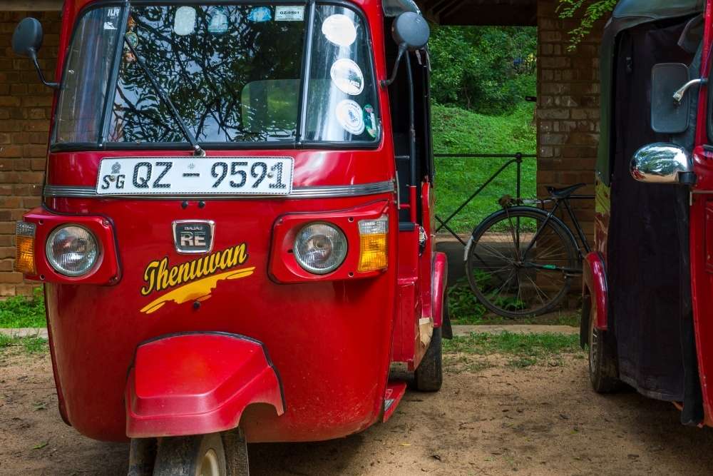 Sri Lankan kiertomatka - rikshaw taksi